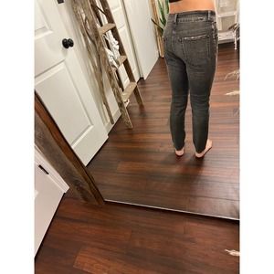 RARE - 6397 low-rise faded black jeans